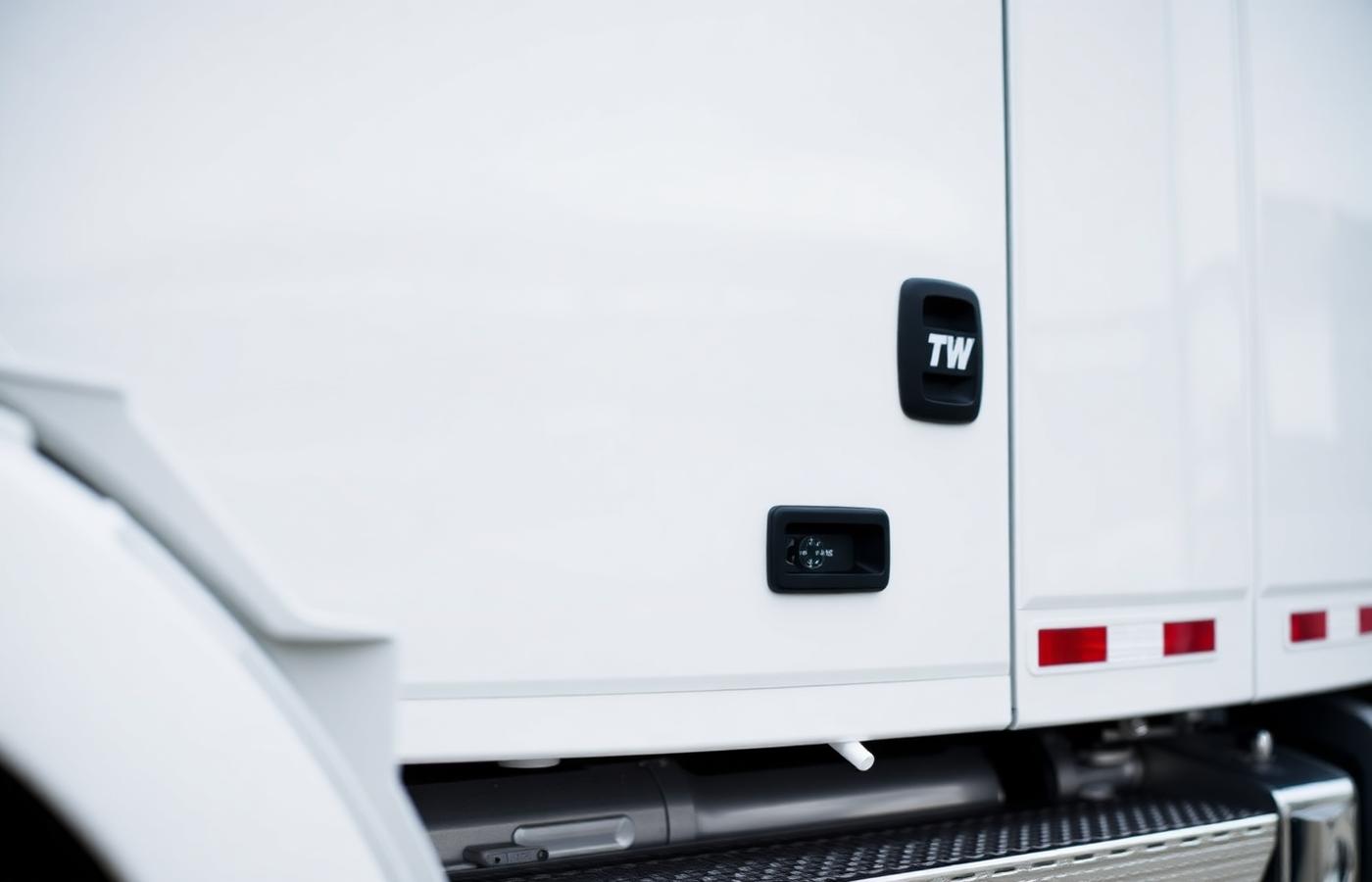 Détail d'un véhicule industriel MAO TRANSPORT